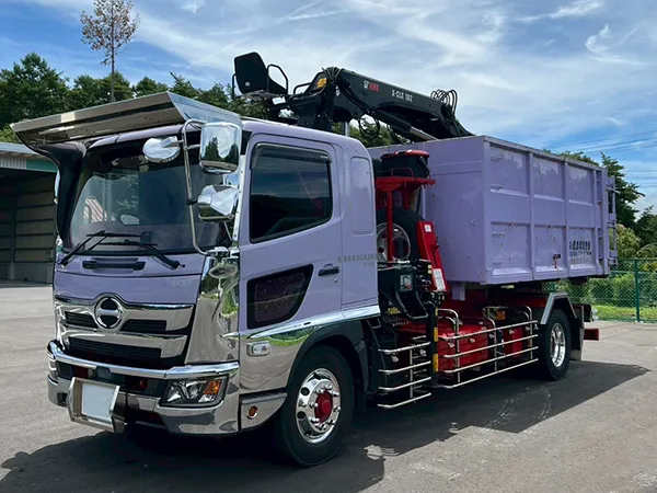4tクラム車 信濃環境整備 一般廃棄物処理 ゴミ処理