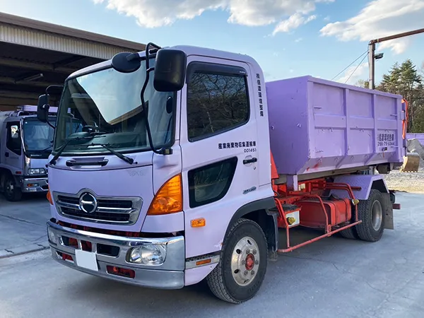 4tフックロール車 信濃環境整備 一般廃棄物処理 ゴミ処理